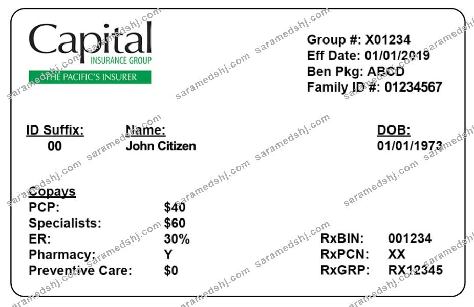 Vanuatu health insurance card